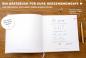 Preview: Design Hochzeitsgästebuch für Minimalisten Hochzeit, Weiß Salbei Grün